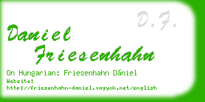 daniel friesenhahn business card